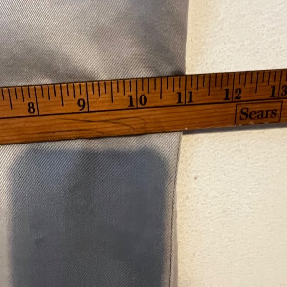 VINTAGE Lee Pants Flat Front Tan Button Back Pocket Straight Leg Mens Size 36 - Picture 7 of 12